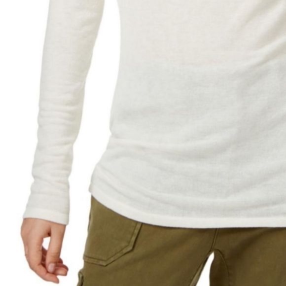 Rachel Roy Women's Soft Stretch-Knit Ruched Ivory Off The Shoulder Top Plus 1X - Picture 3 of 14